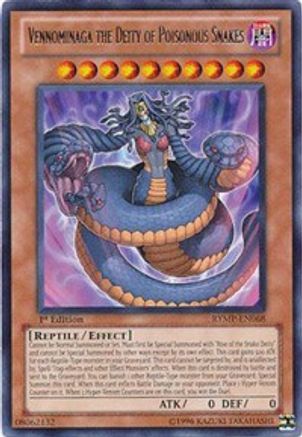 Vennominaga the Deity of Poisonous Snakes (RYMP-EN068) - Ra Yellow Mega Pack Unlimited Ra Yellow Mega Pack Yugioh Single  Squirtle Squad Card Shop.