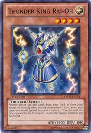 Thunder King Rai-Oh (RYMP-EN074) - Ra Yellow Mega Pack 1st Edition Ra Yellow Mega Pack Yugioh Single  Squirtle Squad Card Shop.