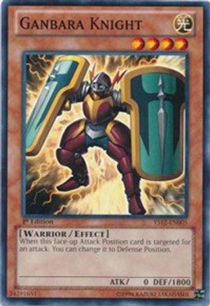 Ganbara Knight (YS12-EN005) - Starter Deck: Xyz Symphony 1st Edition Starter Deck: Xyz Symphony Yugioh Single  Squirtle Squad Card Shop.