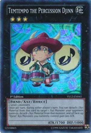 Temtempo the Percussion Djinn (YS12-EN041) - Starter Deck: Xyz Symphony 1st Edition Starter Deck: Xyz Symphony Yugioh Single  Squirtle Squad Card Shop.