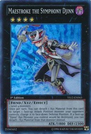 Maestroke the Symphony Djinn (YS12-EN043) - Starter Deck: Xyz Symphony 1st Edition Starter Deck: Xyz Symphony Yugioh Single  Squirtle Squad Card Shop.