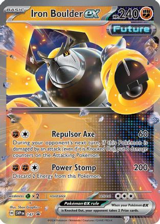 Iron Boulder ex 147  - Holofoil SV Scarlet & Violet Promo Cards - Promo SV: Scarlet & Violet Promo Cards Pokemon Single  Squirtle Squad Card Shop.