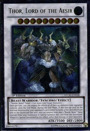 Thor, Lord of the Aesir (UTR) (STOR-EN038) - Storm of Ragnarok Unlimited Storm of Ragnarok Yugioh Single  Squirtle Squad Card Shop.