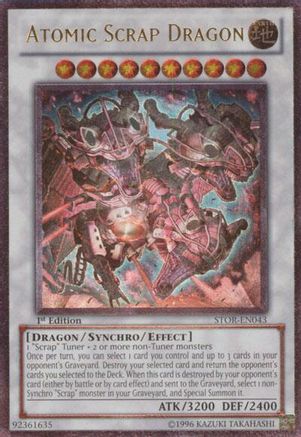 Atomic Scrap Dragon (UTR) (STOR-EN043) - Storm of Ragnarok 1st Edition Storm of Ragnarok Yugioh Single  Squirtle Squad Card Shop.