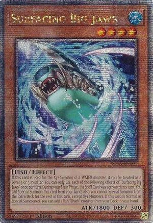 Surfacing Big Jaws (Quarter Century Secret Rare) (ROTA-EN001) - Rage of the Abyss 1st Edition Rage of the Abyss Yugioh Single  Squirtle Squad Card Shop.