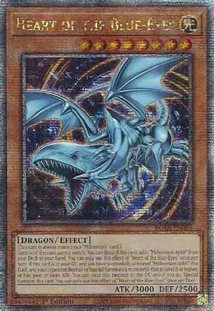 Heart of the Blue-Eyes (Quarter Century Secret Rare) (ROTA-EN004) - Rage of the Abyss 1st Edition Rage of the Abyss Yugioh Single  Squirtle Squad Card Shop.