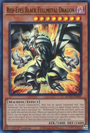 Red-Eyes Black Fullmetal Dragon (ROTA-EN005) - Rage of the Abyss 1st Edition Rage of the Abyss Yugioh Single  Squirtle Squad Card Shop.