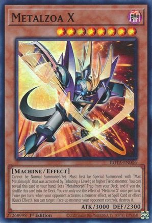 Metalzoa X (ROTA-EN006) - Rage of the Abyss 1st Edition Rage of the Abyss Yugioh Single  Squirtle Squad Card Shop.