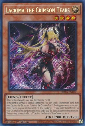 Lacrima the Crimson Tears (ROTA-EN014) - Rage of the Abyss 1st Edition Rage of the Abyss Yugioh Single  Squirtle Squad Card Shop.