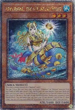 Abyssrhine, the Atlantean Spirit (Quarter Century Secret Rare) (ROTA-EN017) - Rage of the Abyss 1st Edition Rage of the Abyss Yugioh Single  Squirtle Squad Card Shop.