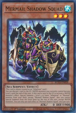 Mermail Shadow Squad (ROTA-EN018) - Rage of the Abyss 1st Edition Rage of the Abyss Yugioh Single  Squirtle Squad Card Shop.