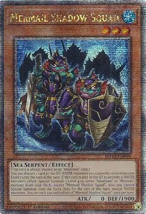 Mermail Shadow Squad (Quarter Century Secret Rare) (ROTA-EN018) - Rage of the Abyss 1st Edition Rage of the Abyss Yugioh Single  Squirtle Squad Card Shop.