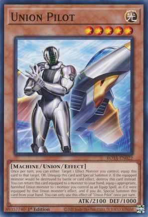 Union Pilot (ROTA-EN022) - Rage of the Abyss 1st Edition Rage of the Abyss Yugioh Single  Squirtle Squad Card Shop.