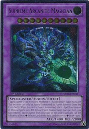 Supreme Arcanite Magician (UTR) (STBL-EN038) - Starstrike Blast 1st Edition Starstrike Blast Yugioh Single  Squirtle Squad Card Shop.