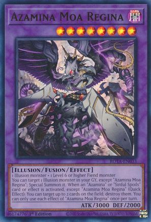 Azamina Moa Regina (ROTA-EN033) - Rage of the Abyss 1st Edition Rage of the Abyss Yugioh Single  Squirtle Squad Card Shop.