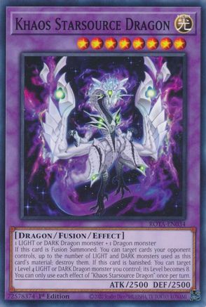 Khaos Starsource Dragon (ROTA-EN034) - Rage of the Abyss 1st Edition Rage of the Abyss Yugioh Single  Squirtle Squad Card Shop.