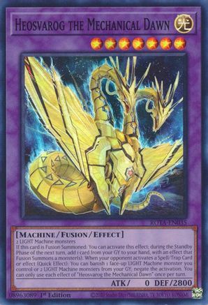 Heosvarog the Mechanical Dawn (ROTA-EN035) - Rage of the Abyss 1st Edition Rage of the Abyss Yugioh Single  Squirtle Squad Card Shop.