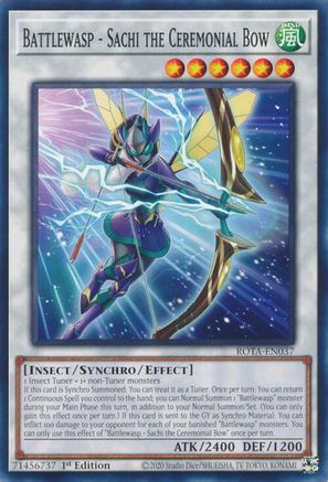 Battlewasp - Sachi the Ceremonial Bow (ROTA-EN037) - Rage of the Abyss 1st Edition Rage of the Abyss Yugioh Single  Squirtle Squad Card Shop.