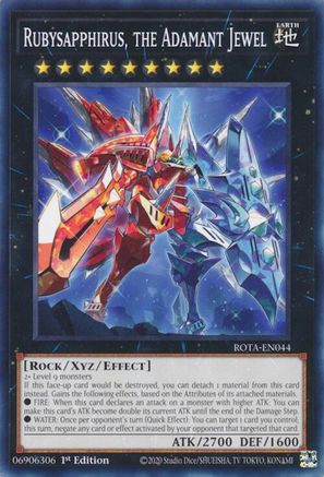 Rubysapphirus, the Adamant Jewel (ROTA-EN044) - Rage of the Abyss 1st Edition Rage of the Abyss Yugioh Single  Squirtle Squad Card Shop.