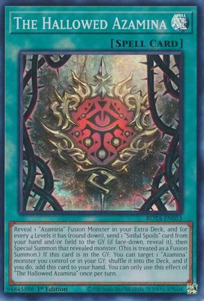 The Hallowed Azamina (ROTA-EN053) - Rage of the Abyss 1st Edition Rage of the Abyss Yugioh Single  Squirtle Squad Card Shop.