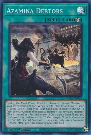 Azamina Debtors (ROTA-EN054) - Rage of the Abyss 1st Edition Rage of the Abyss Yugioh Single  Squirtle Squad Card Shop.