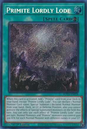 Primite Lordly Lode (ROTA-EN058) - Rage of the Abyss 1st Edition Rage of the Abyss Yugioh Single  Squirtle Squad Card Shop.
