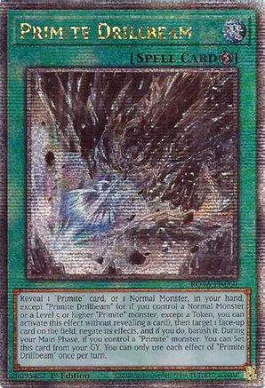 Primite Drillbeam (Quarter Century Secret Rare) (ROTA-EN060) - Rage of the Abyss 1st Edition Rage of the Abyss Yugioh Single  Squirtle Squad Card Shop.