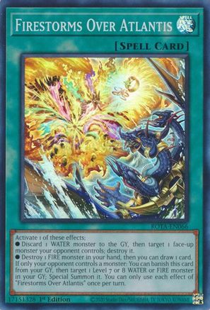 Firestorms Over Atlantis (ROTA-EN066) - Rage of the Abyss 1st Edition Rage of the Abyss Yugioh Single  Squirtle Squad Card Shop.
