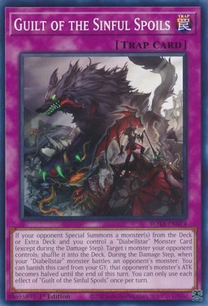 Guilt of the Sinful Spoils (ROTA-EN074) - Rage of the Abyss 1st Edition Rage of the Abyss Yugioh Single  Squirtle Squad Card Shop.