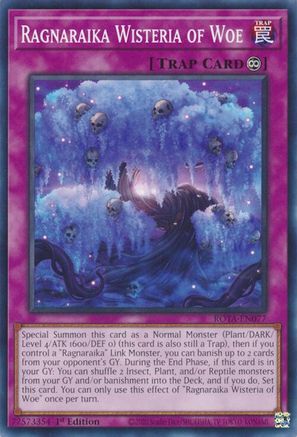 Ragnaraika Wisteria of Woe (ROTA-EN077) - Rage of the Abyss 1st Edition Rage of the Abyss Yugioh Single  Squirtle Squad Card Shop.