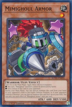 Mimighoul Armor (ROTA-EN090) - Rage of the Abyss 1st Edition Rage of the Abyss Yugioh Single  Squirtle Squad Card Shop.