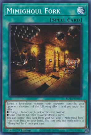 Mimighoul Fork (ROTA-EN095) - Rage of the Abyss 1st Edition Rage of the Abyss Yugioh Single  Squirtle Squad Card Shop.