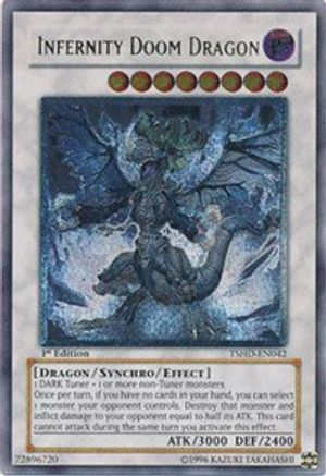 Infernity Doom Dragon (UTR) (TSHD-EN042) - The Shining Darkness Unlimited The Shining Darkness Yugioh Single  Squirtle Squad Card Shop.