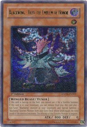 Blackwing - Vayu the Emblem of Honor (UTR) (ANPR-EN005) - Ancient Prophecy Unlimited Ancient Prophecy Yugioh Single  Squirtle Squad Card Shop.