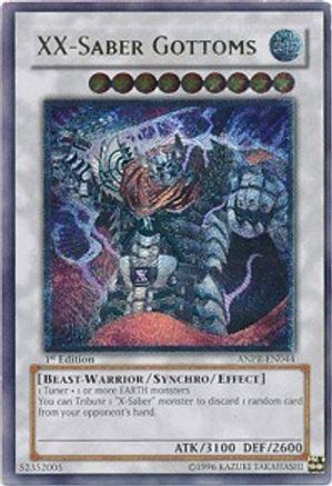 XX-Saber Gottoms (UTR) (ANPR-EN044) - Ancient Prophecy 1st Edition Ancient Prophecy Yugioh Single  Squirtle Squad Card Shop.