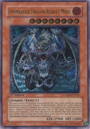 Doomkaiser Dragon/Assault Mode (UTR) (CRMS-EN019) - Crimson Crisis Unlimited Crimson Crisis Yugioh Single  Squirtle Squad Card Shop.