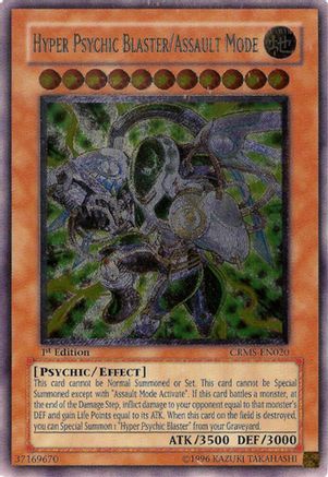 Hyper Psychic Blaster/Assault Mode (UTR) (CRMS-EN020) - Crimson Crisis 1st Edition Crimson Crisis Yugioh Single  Squirtle Squad Card Shop.