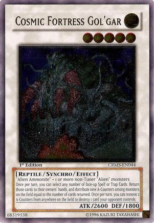 Cosmic Fortress Gol'Gar (UTR) (CRMS-EN044) - Crimson Crisis 1st Edition Crimson Crisis Yugioh Single  Squirtle Squad Card Shop.