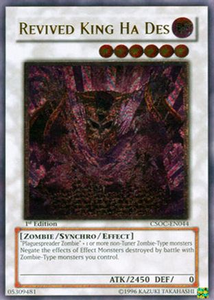 Revived King Ha Des (UTR) (CSOC-EN044) - Crossroads of Chaos 1st Edition Crossroads of Chaos Yugioh Single  Squirtle Squad Card Shop.
