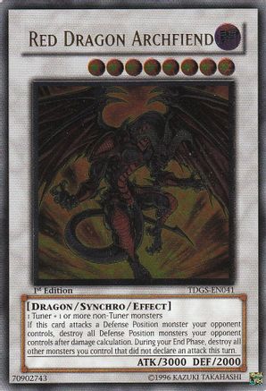 Red Dragon Archfiend (UTR) (TDGS-EN041) - The Duelist Genesis 1st Edition The Duelist Genesis Yugioh Single  Squirtle Squad Card Shop.