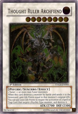 Thought Ruler Archfiend (UTR) (TDGS-EN044) - The Duelist Genesis 1st Edition The Duelist Genesis Yugioh Single  Squirtle Squad Card Shop.