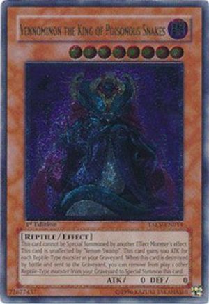 Vennominon the King of Poisonous Snakes (UTR) (TAEV-EN014) - Tactical Evolution 1st Edition Tactical Evolution Yugioh Single  Squirtle Squad Card Shop.