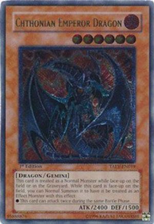 Chthonian Emperor Dragon (UTR) (TAEV-EN019) - Tactical Evolution Unlimited Tactical Evolution Yugioh Single  Squirtle Squad Card Shop.