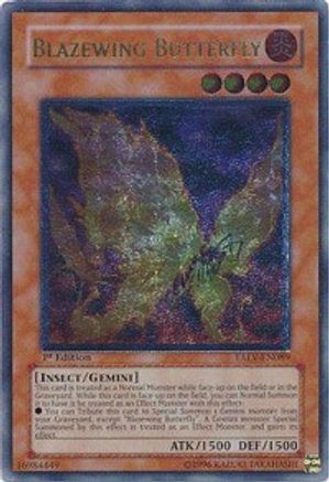 Blazewing Butterfly (UTR) (TAEV-EN089) - Tactical Evolution 1st Edition Tactical Evolution Yugioh Single  Squirtle Squad Card Shop.