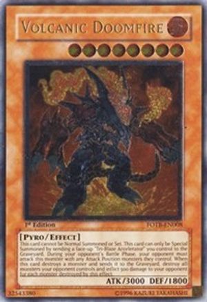 Volcanic Doomfire (UTR) (FOTB-EN008) - Force of the Breaker Unlimited Force of the Breaker Yugioh Single  Squirtle Squad Card Shop.