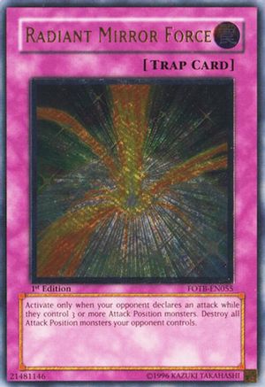 Radiant Mirror Force (UTR) (FOTB-EN055) - Force of the Breaker Unlimited Force of the Breaker Yugioh Single  Squirtle Squad Card Shop.