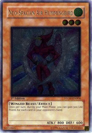 Neo-Spacian Air Hummingbird (UTR) (STON-EN004) - Strike of Neos 1st Edition Strike of Neos Yugioh Single  Squirtle Squad Card Shop.