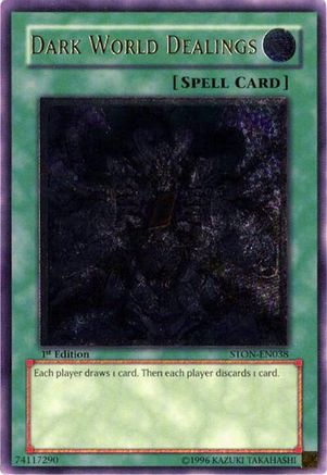 Dark World Dealings (UTR) (STON-EN038) - Strike of Neos 1st Edition Strike of Neos Yugioh Single  Squirtle Squad Card Shop.