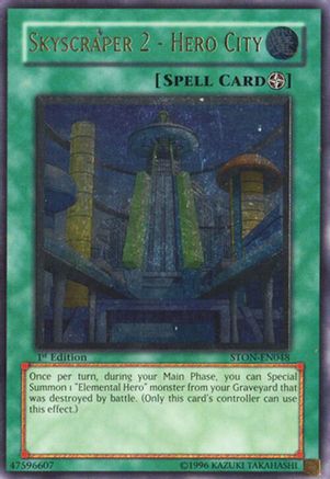 Skyscraper 2 - Hero City (UTR) (STON-EN048) - Strike of Neos Unlimited Strike of Neos Yugioh Single  Squirtle Squad Card Shop.