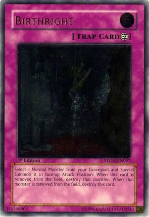 Birthright (UTR) (STON-EN057) - Strike of Neos Unlimited Strike of Neos Yugioh Single  Squirtle Squad Card Shop.